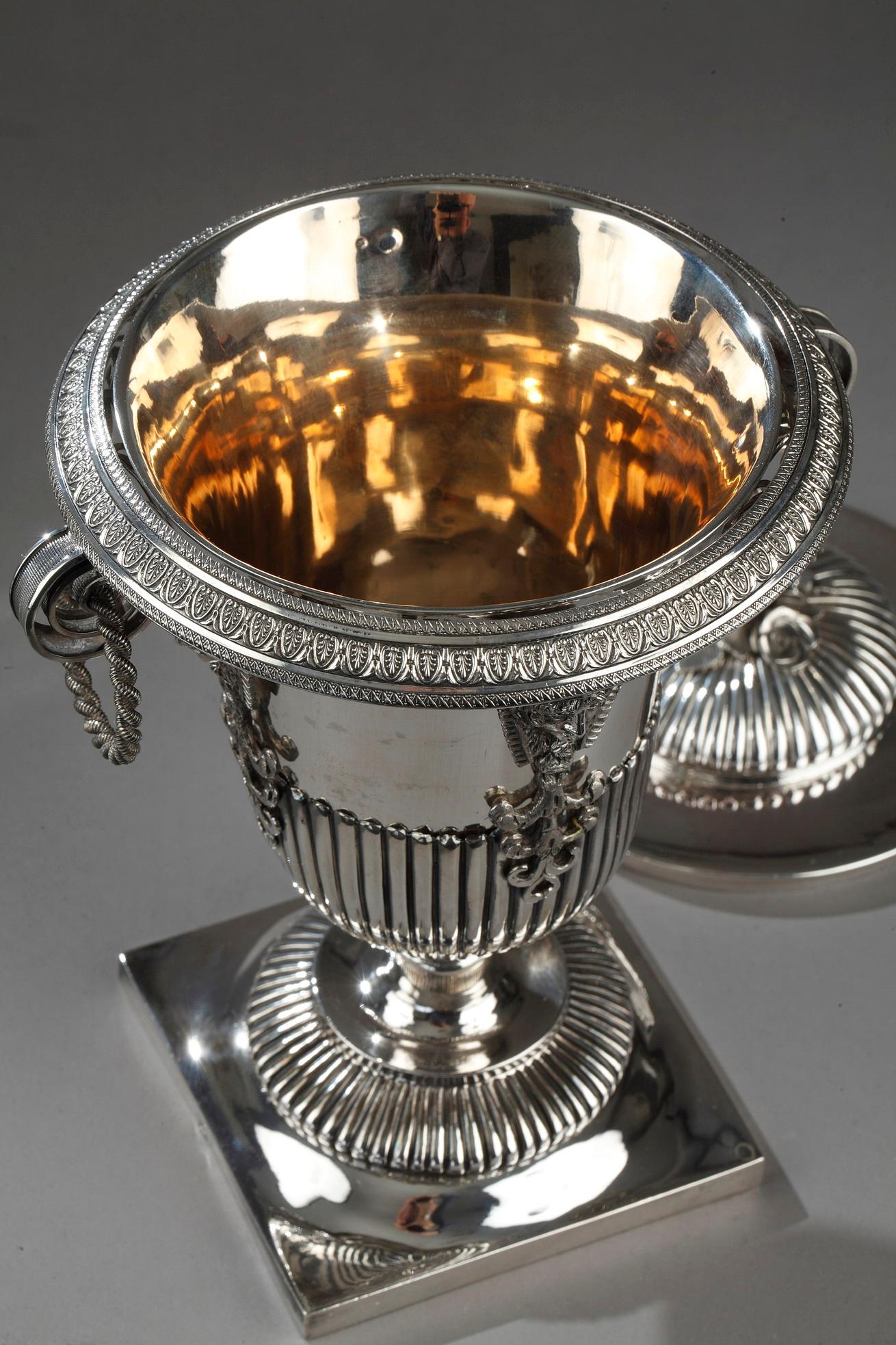 Silver Candy Dish, Egyptian Style, First Empire For Sale 4