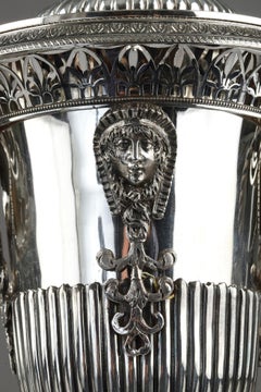 Silver Candy Dish, Egyptian Style, First Empire