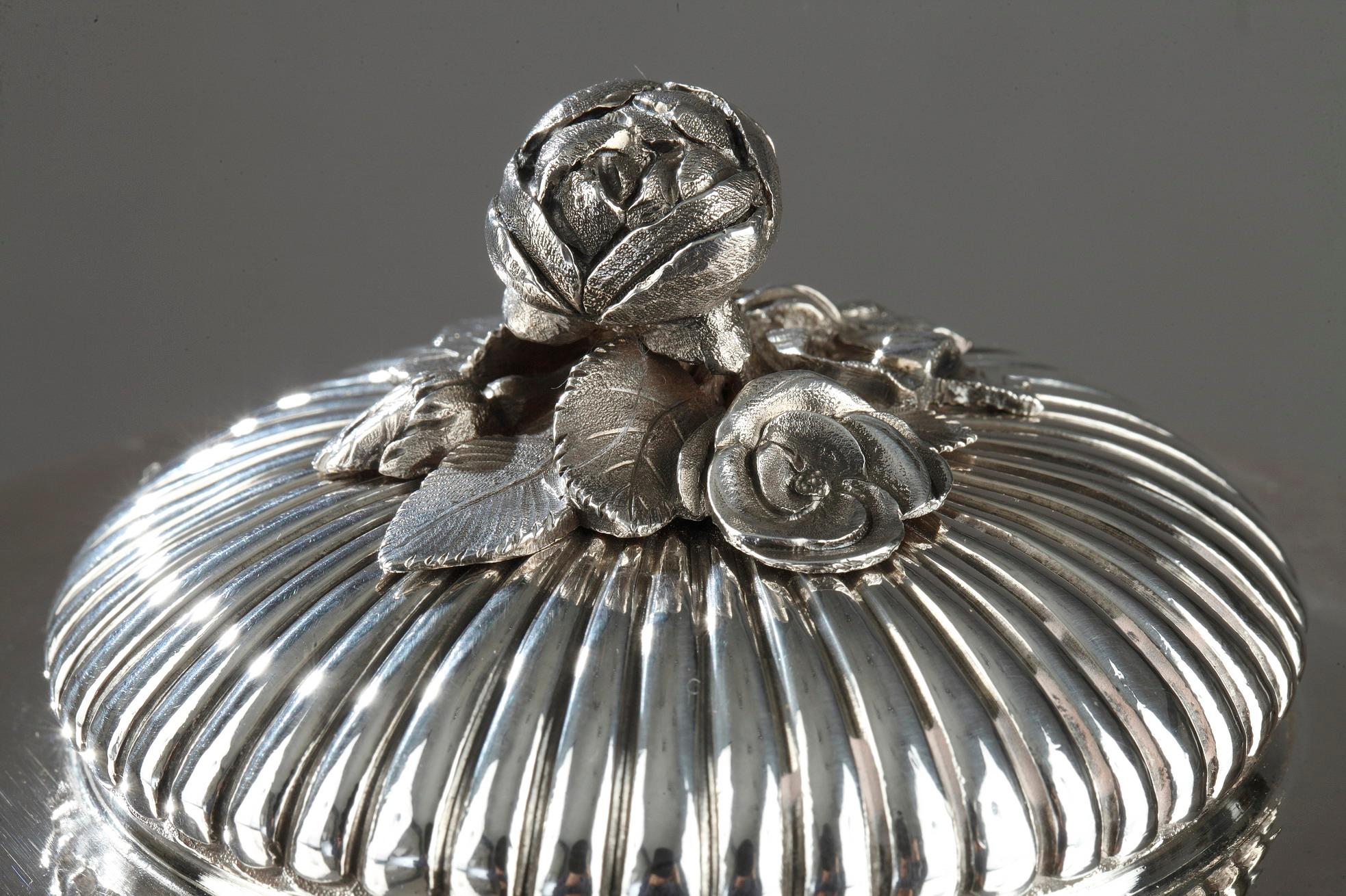 Candy Dish aus Silber im ägyptischen Stil, Erstes Kaiserreich im Angebot 2
