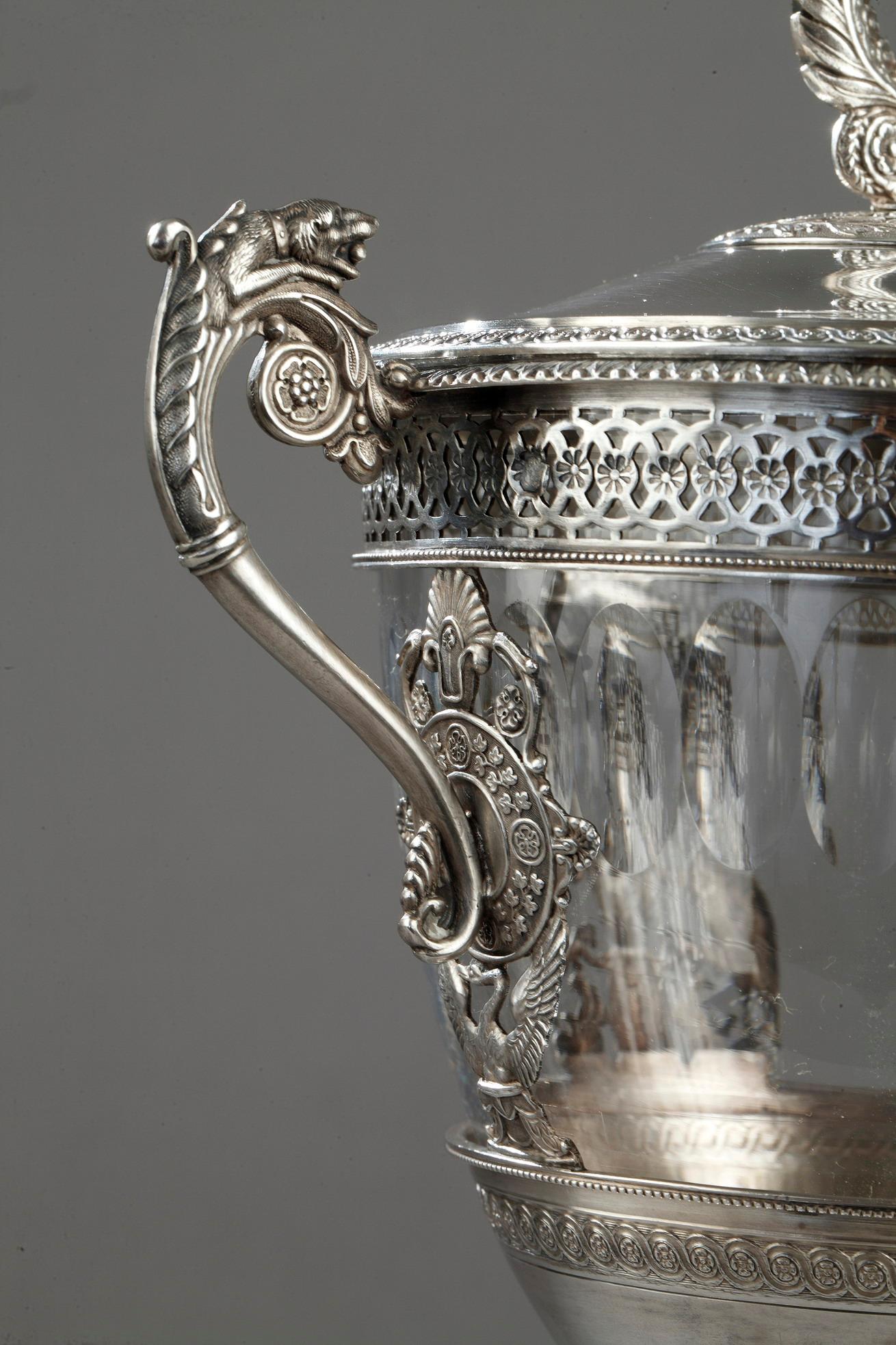 Early 19th Century Silver Candy Dish, Restauration Period