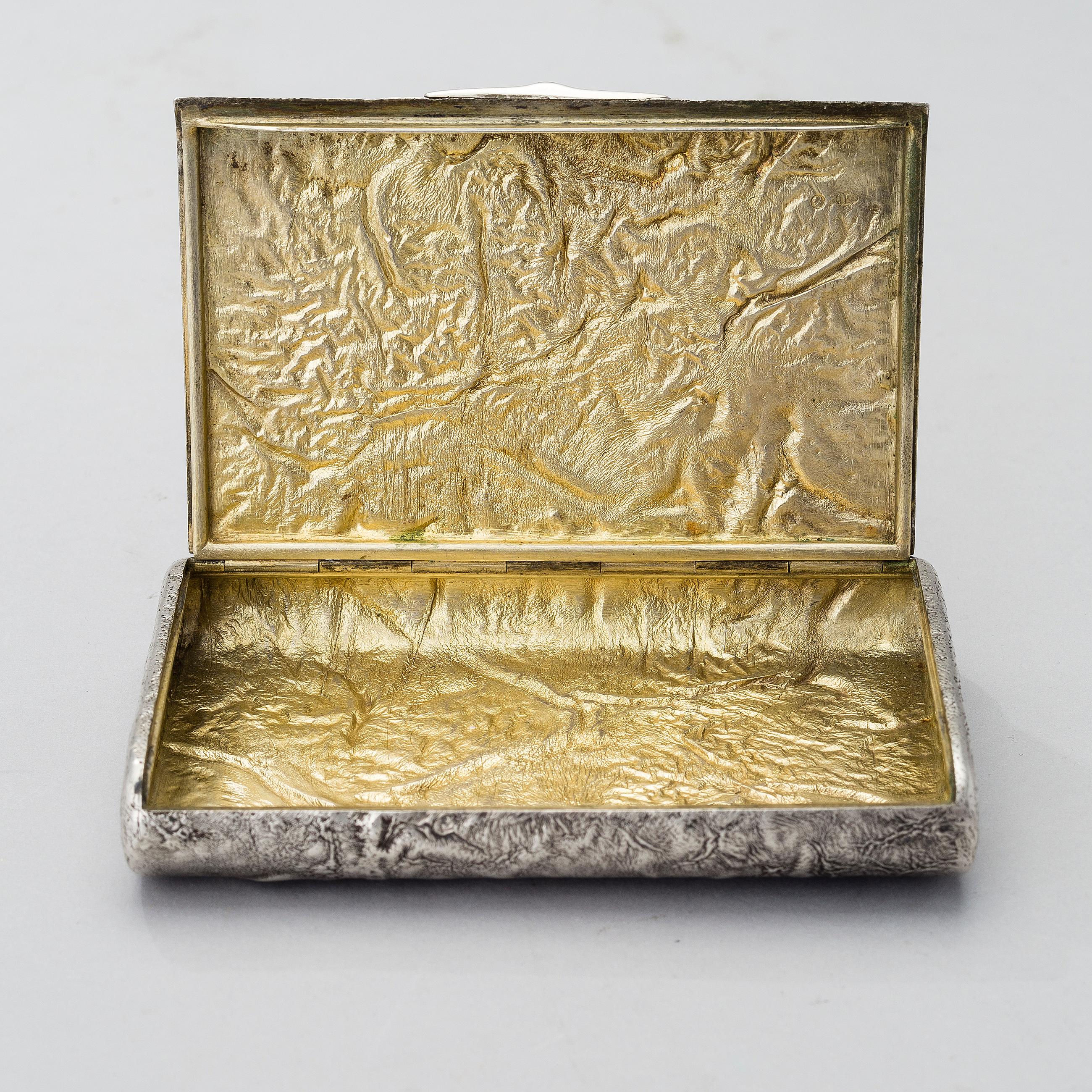 Mid-Century Modern Silver case 