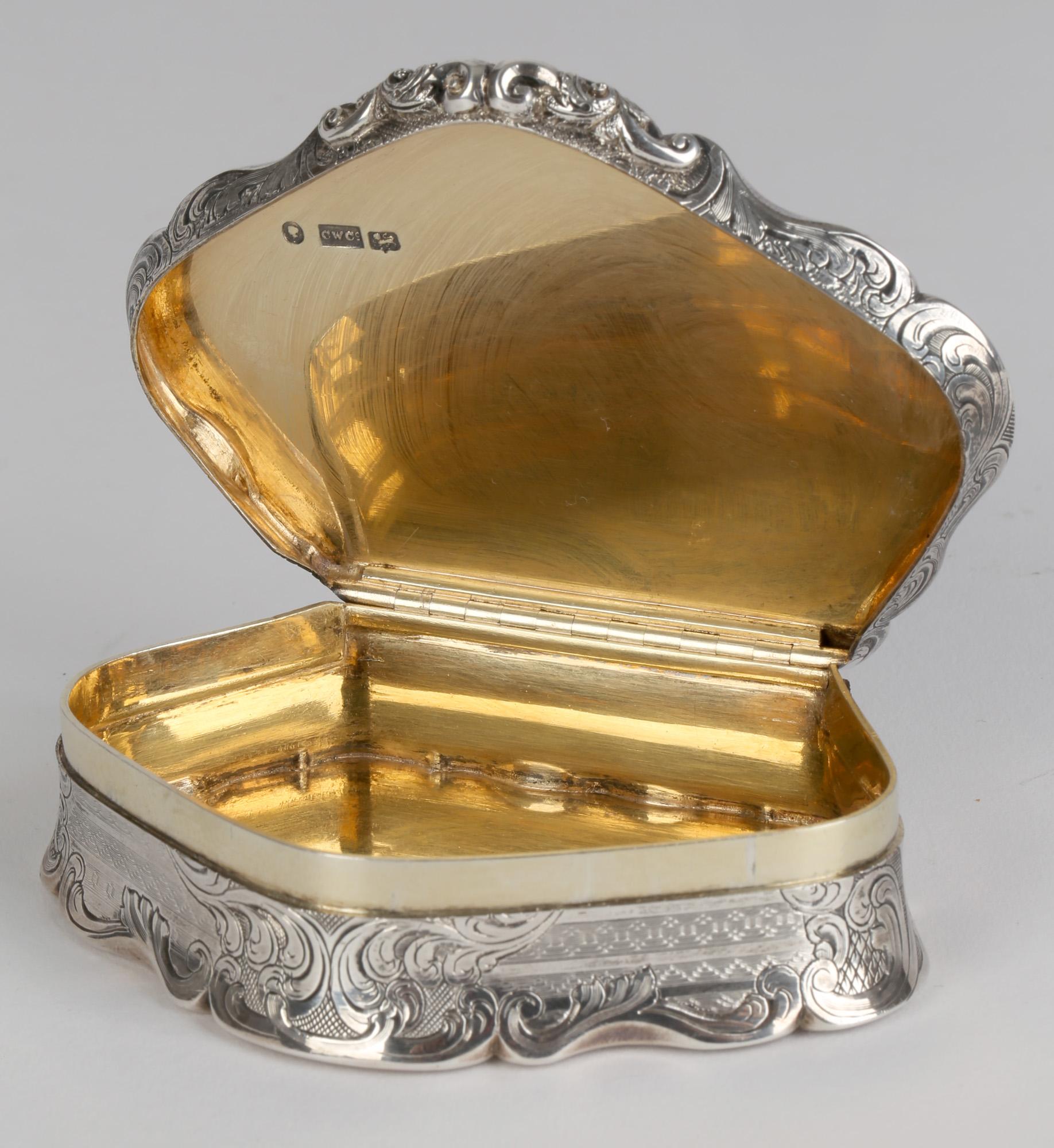 Silberne Schnupftabakdose mit Militärischem Interesse Präsentationsschnupftabak 1847 im Angebot 6