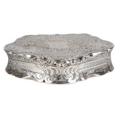 Silver Cased Military Interest Presentation Snuff Box 1847