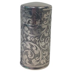 Antique Silver Cased Scent Bottle