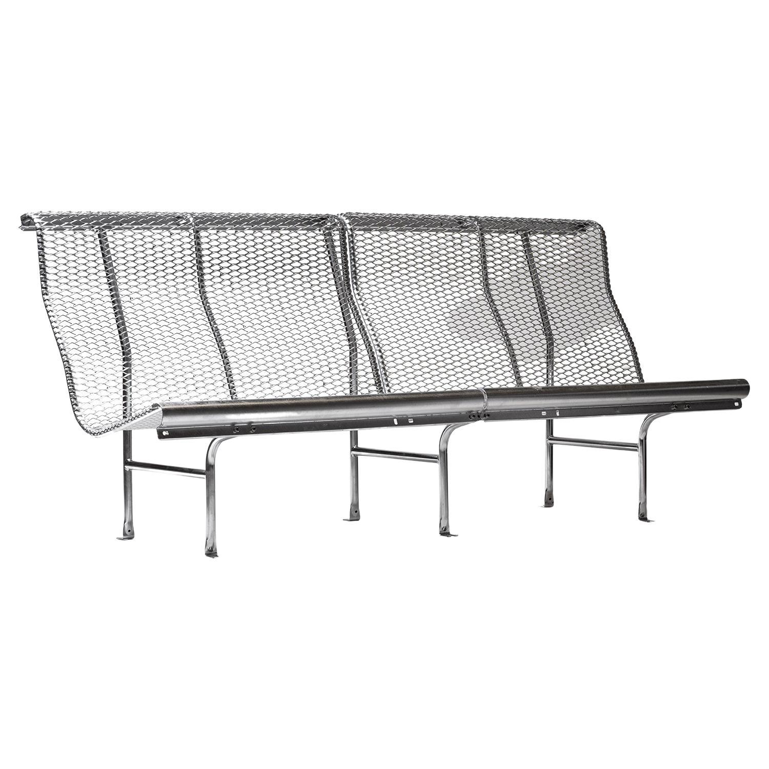 Silver Catalano Bench 90's Outdoor Seating Handmade in Spain For Sale ...