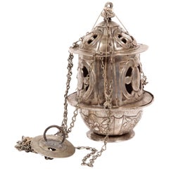 Silver Censer, with Hallmarks, 17th Century