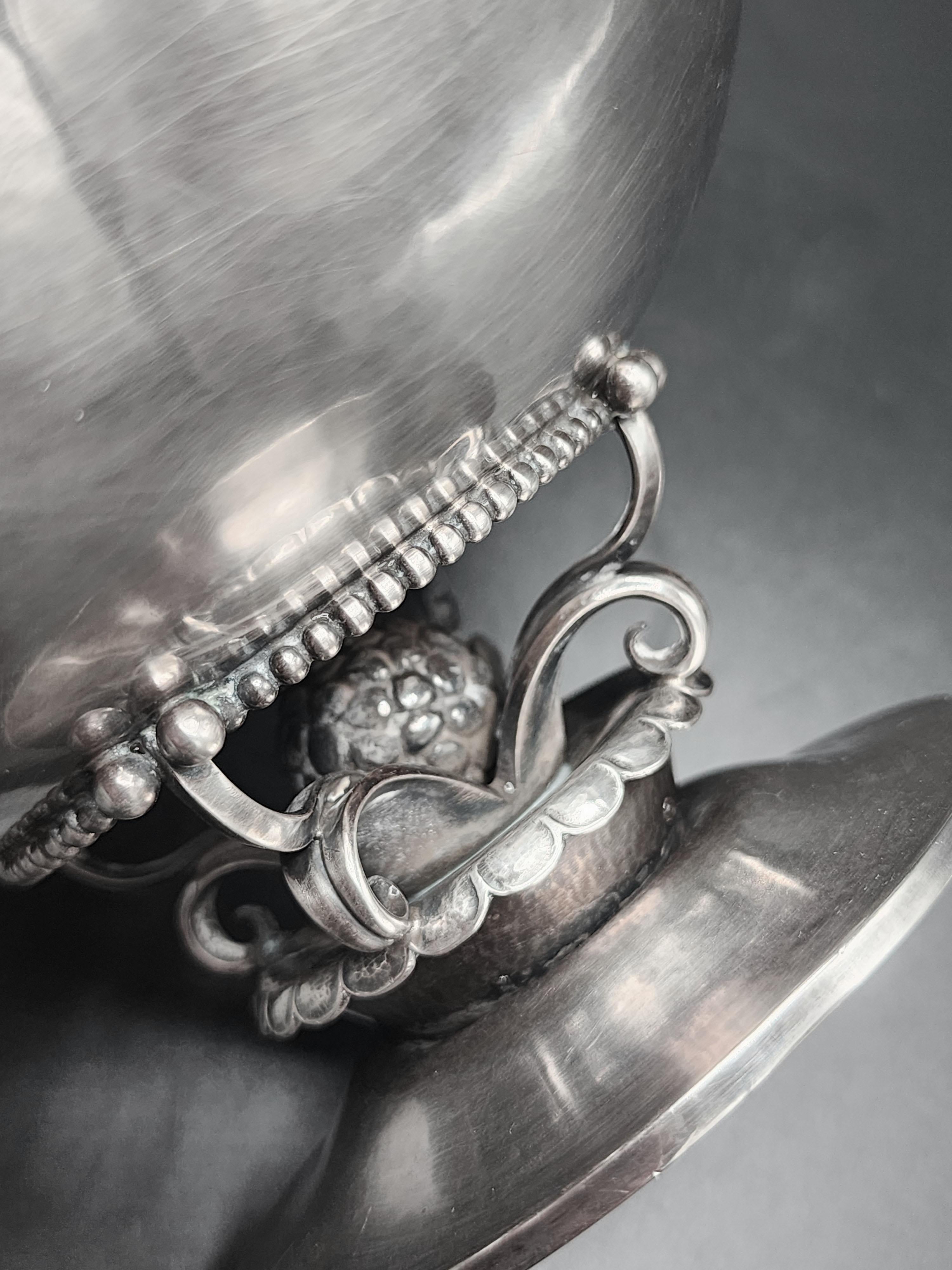 Silber Tafelaufsatz Dänemark Art Deco Georg Jensen Modell 234 C (20. Jahrhundert) im Angebot