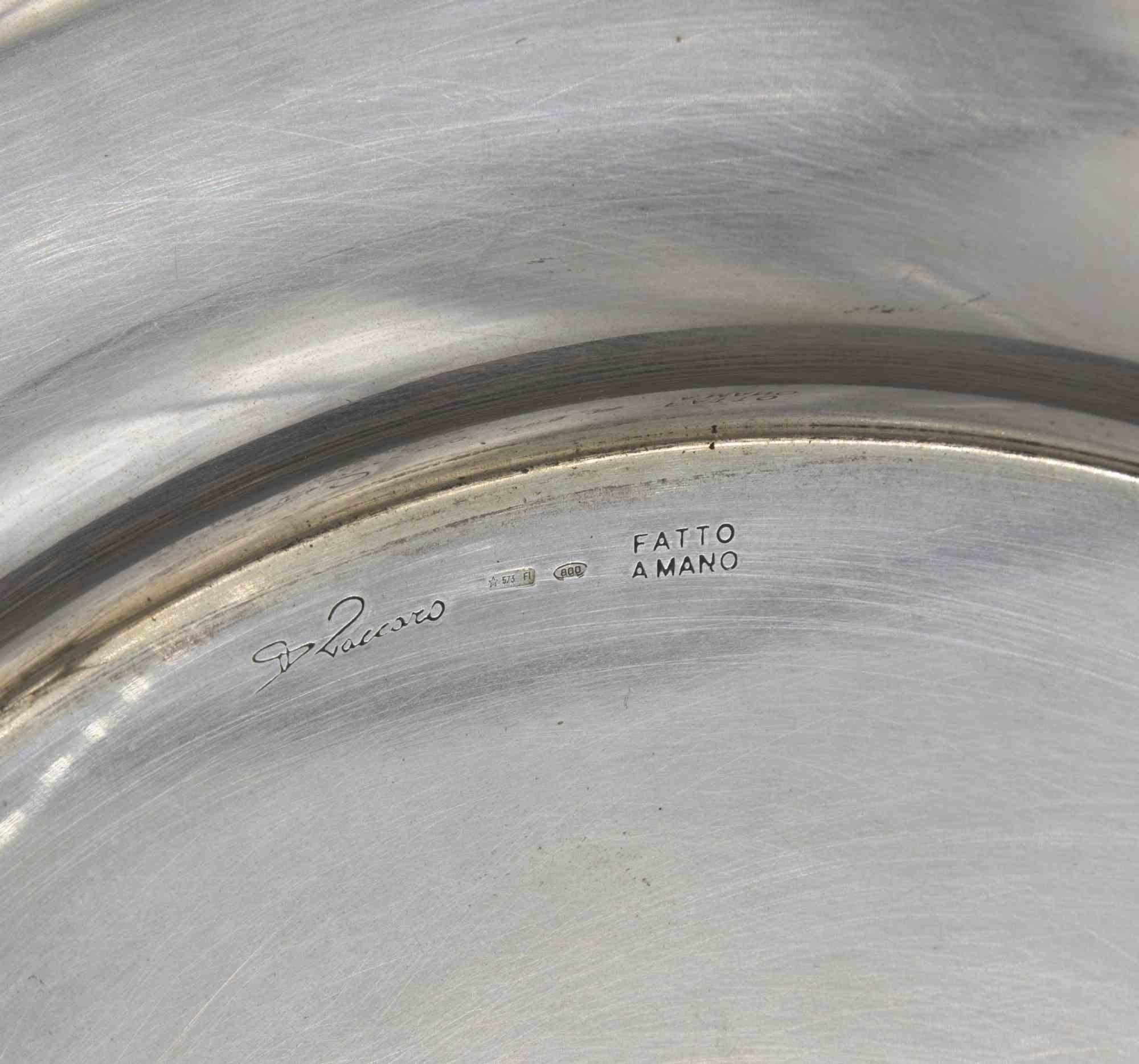 Tafelaufsatz aus Silber von Donato Zaccaro, Italien, 1970er Jahre im Angebot 2