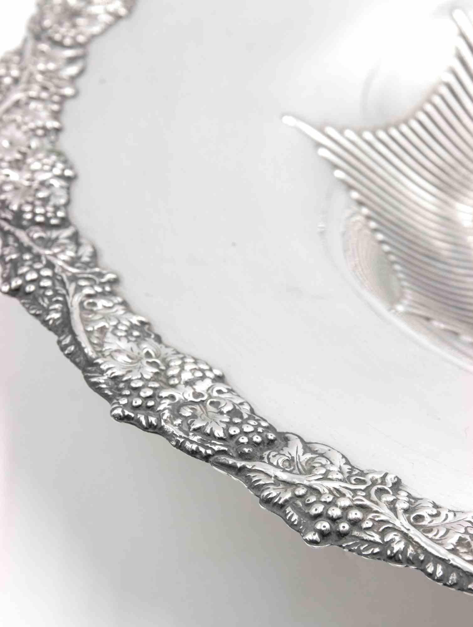 Tafelaufsatz aus Silber, Italien, Mitte des 20. Jahrhunderts im Angebot 1