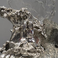 Centre de table The Wave par AUGER, successeur de FROMENT MEURICE XXe