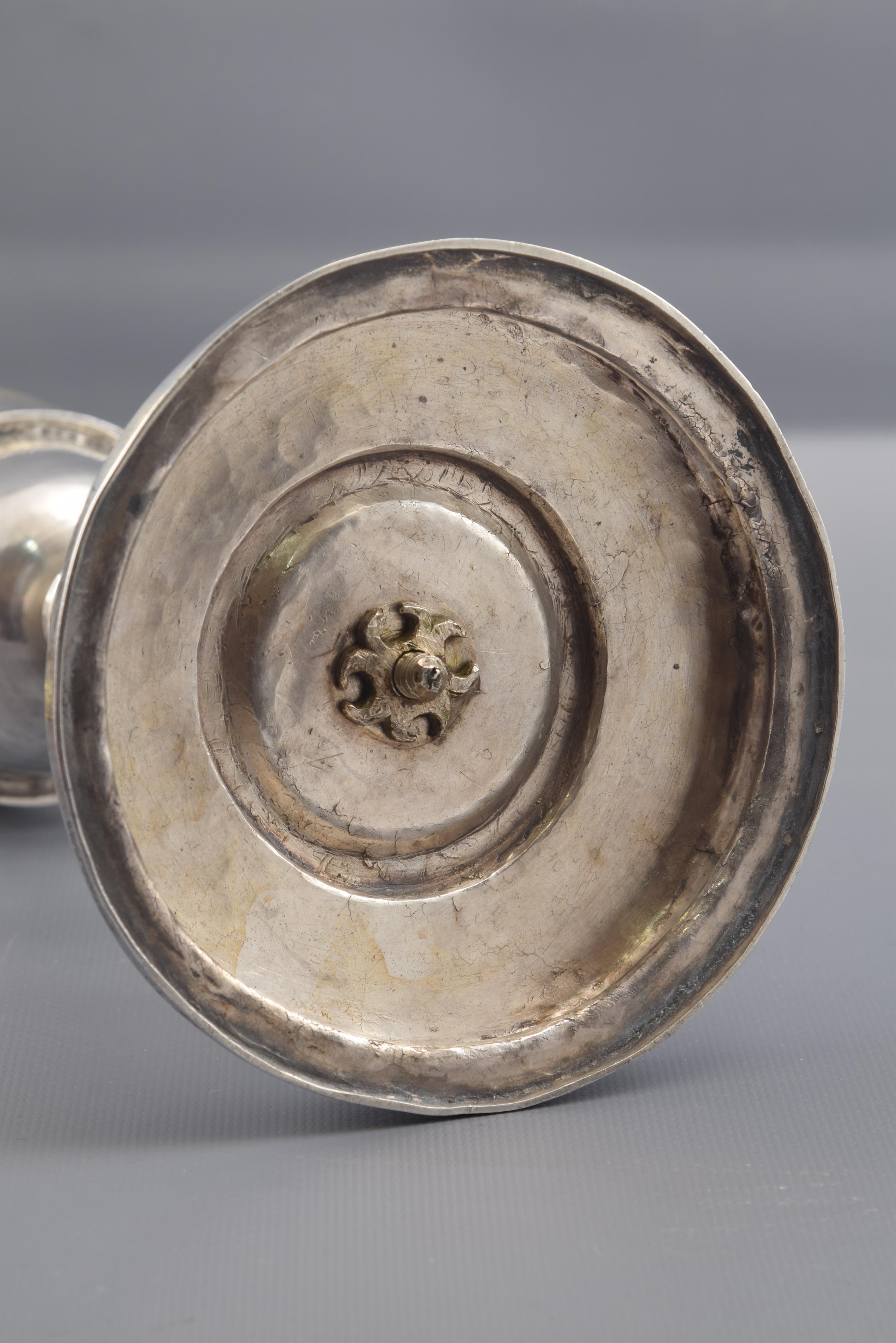 Mexican Silver Chalice, Mexico, circa 1680, No Hallmarks