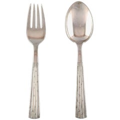 Silver Champagne Children's Cutlery by Jens Harald Quistgaard, O.V. Mogensen