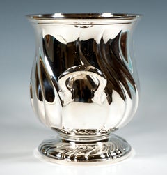 Silver Champagne Cooler In Tulip Shape, Wilkens & Sons Germany, 1919