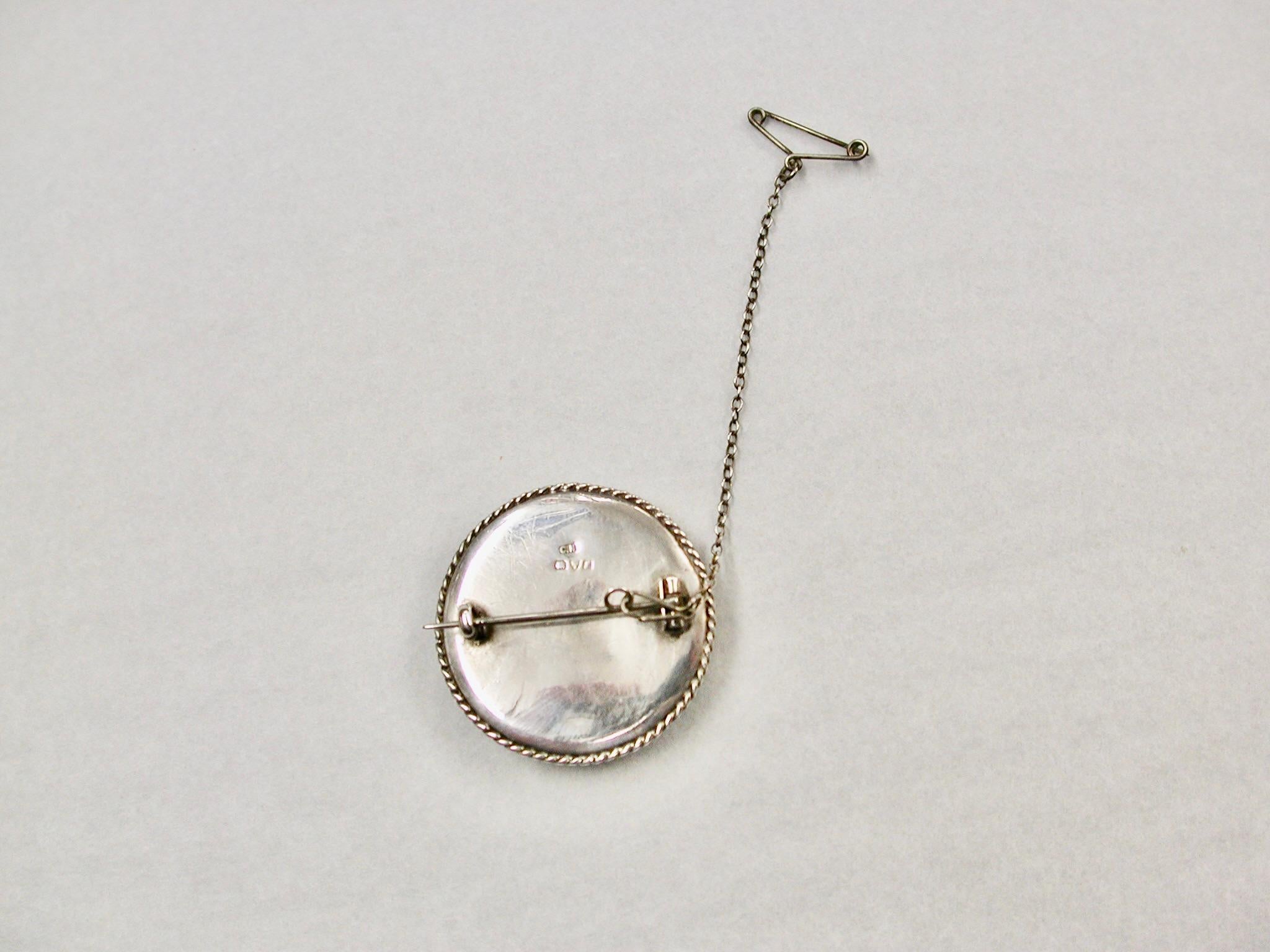 Arts and Crafts Silver Charles Horner Ruskin Arts & Crafts Brooch Chester 1918 For Sale