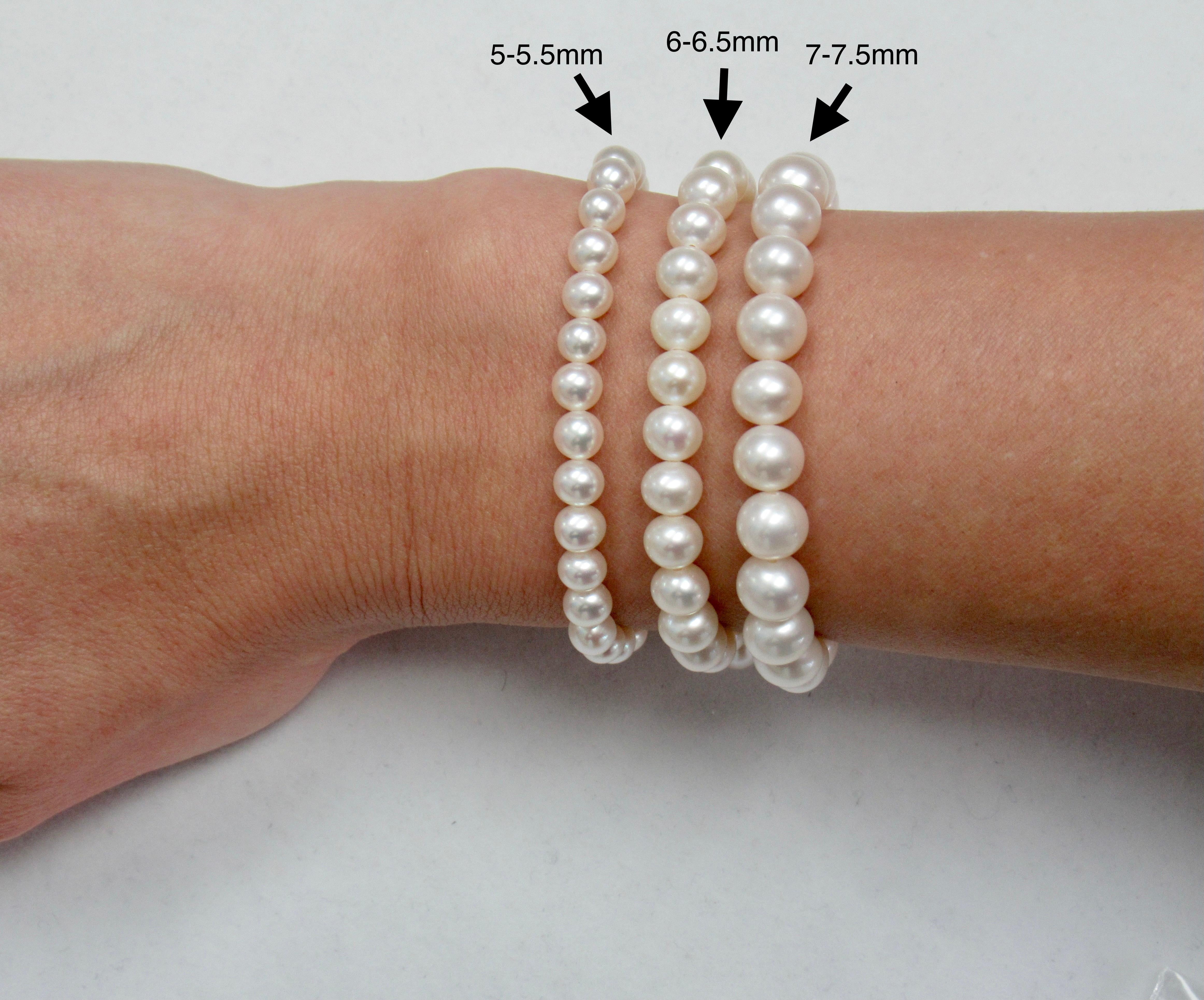 Silver Charm and Cultured Freshwater Natural Pink Pearl Bracelet In New Condition For Sale In New York, NY