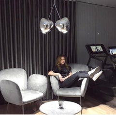 Silver Cherry Lamp, Designed by Nika Zupanc, Made in Italy