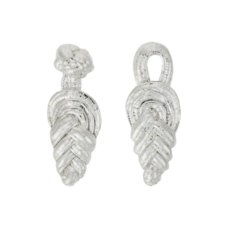 Pendientes de plata con nudo chino en venta