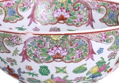 Silver - Chinese porcelain and silver punch bowl