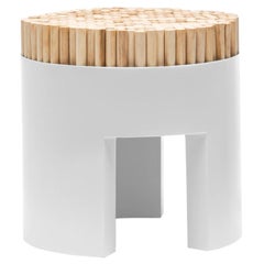 Silver Chiquita Stool by Kenneth Cobonpue
