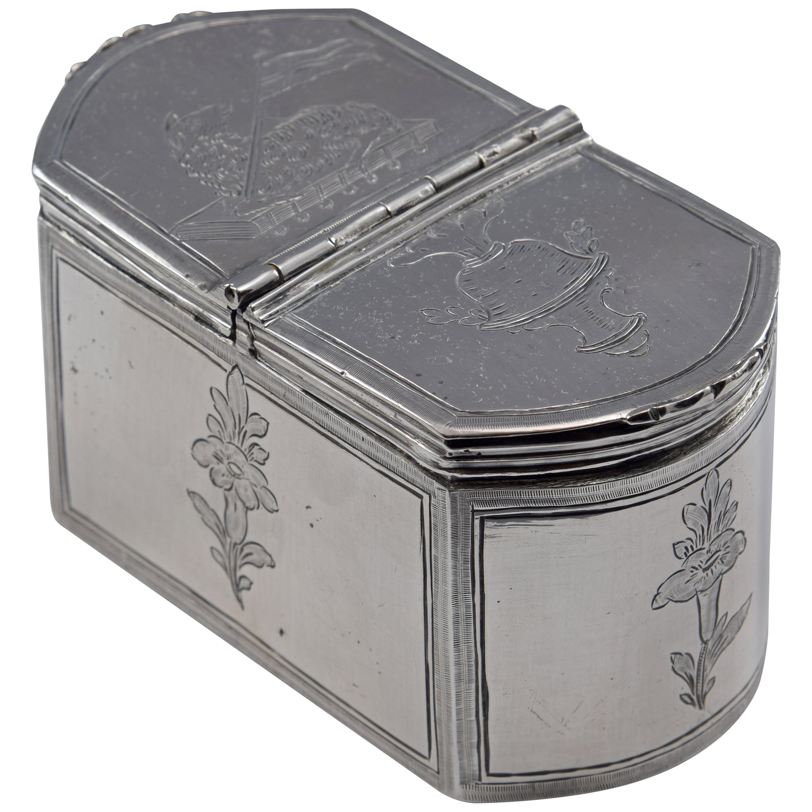 Silver Chrismatory Box or Chrismarium, with Hallmarks, Córdoba, Spain, 1789