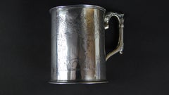 19th Century Colonial Silver Christening Mug by Peter Nicholas Orr