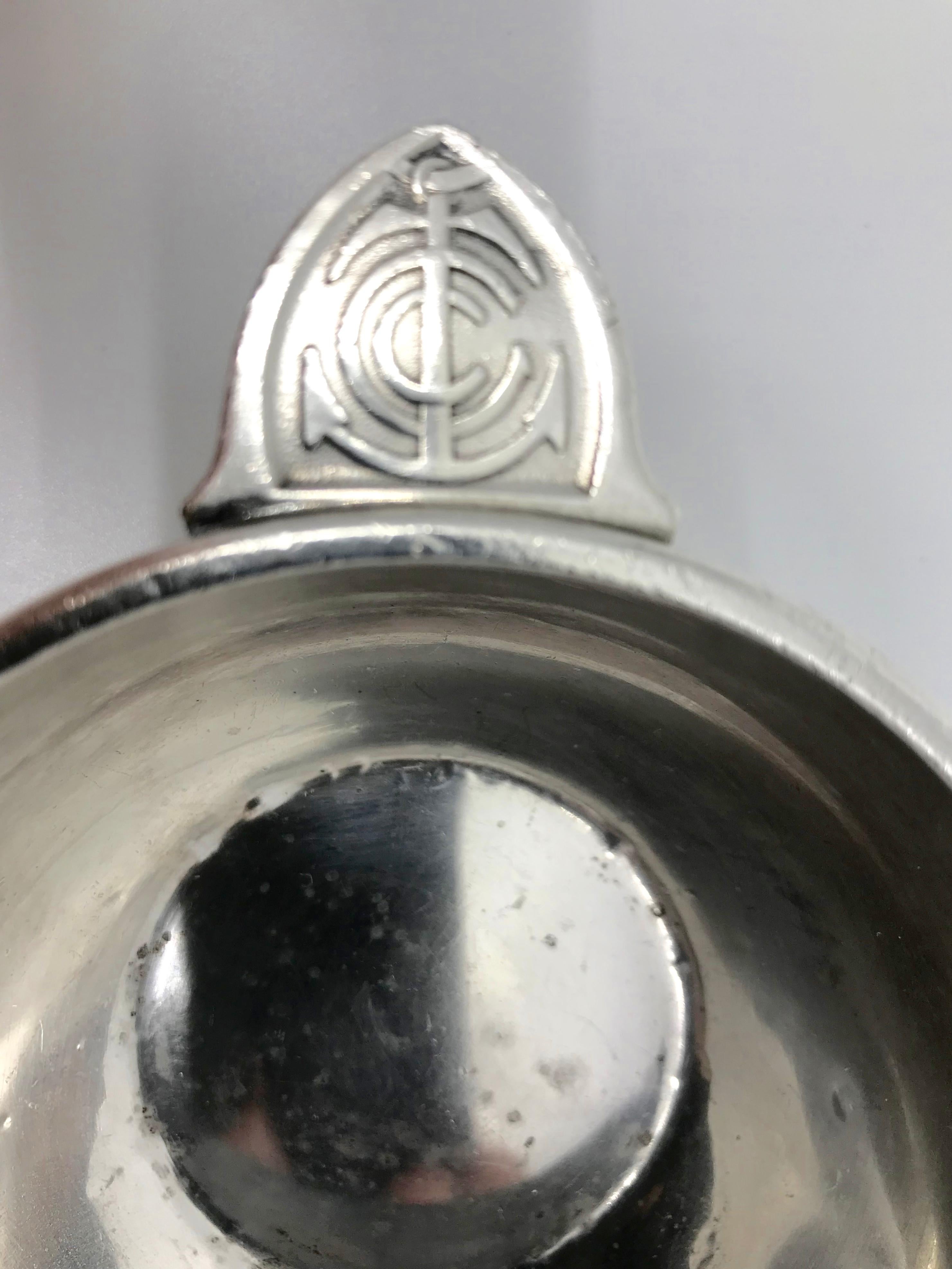 Christofle Silver Quaich Form Sailing Cup In Good Condition For Sale In New York, NY