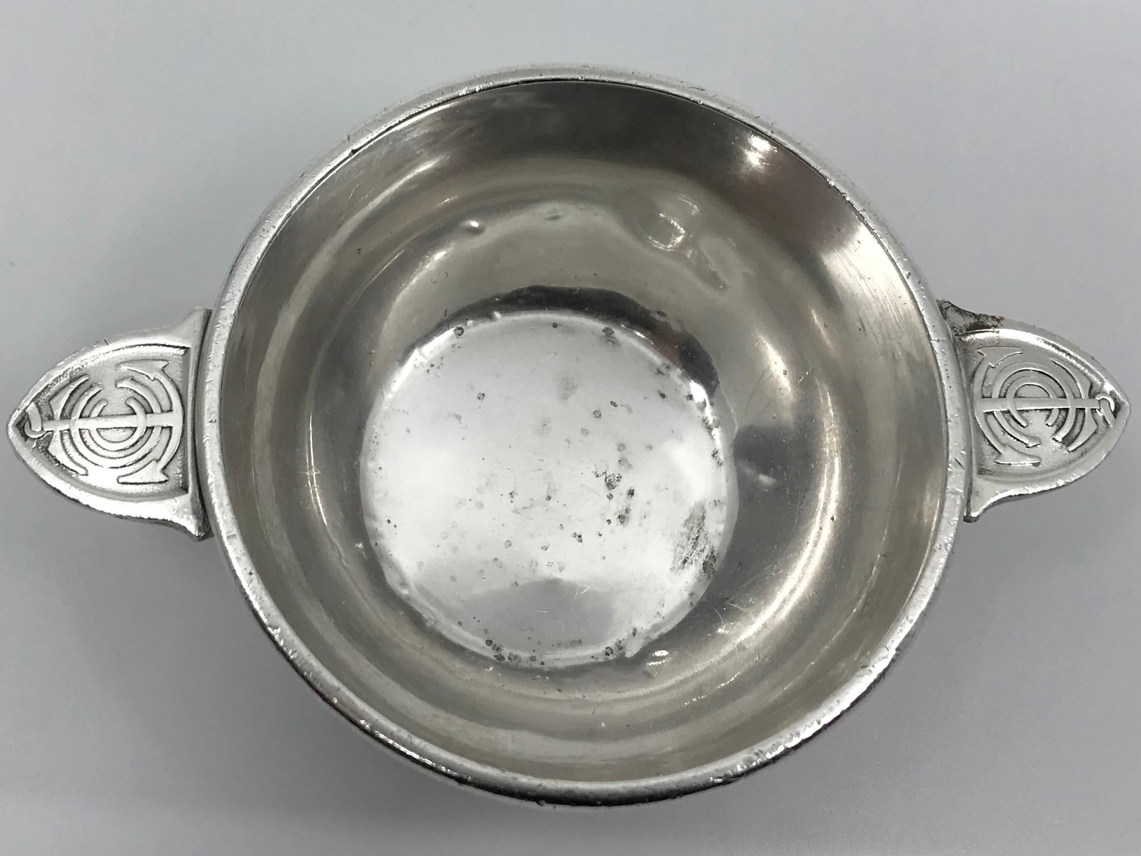 French Christofle Silver Quaich Form Sailing Cup For Sale