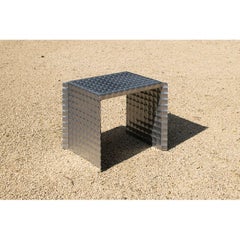 Silver/ Chrome Pressure Stool by Tim Teven