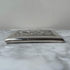 Silver Cigarette Case, Indochina / Southeast Asia, Dragon Motif