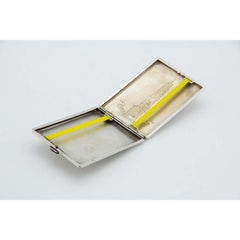 Silver cigarette case with reliefs of the Clérigos Tower