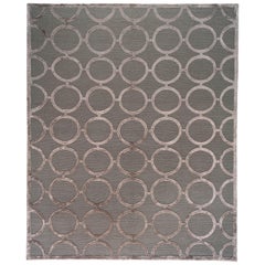 Alfombra de Lazo y Corte Círculos Silver