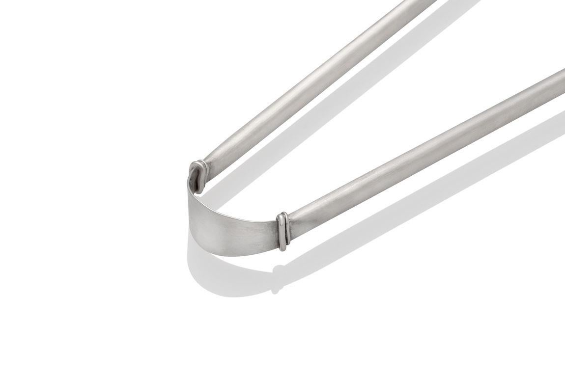 Women's or Men's Silver Claw Ice Tongs For Sale