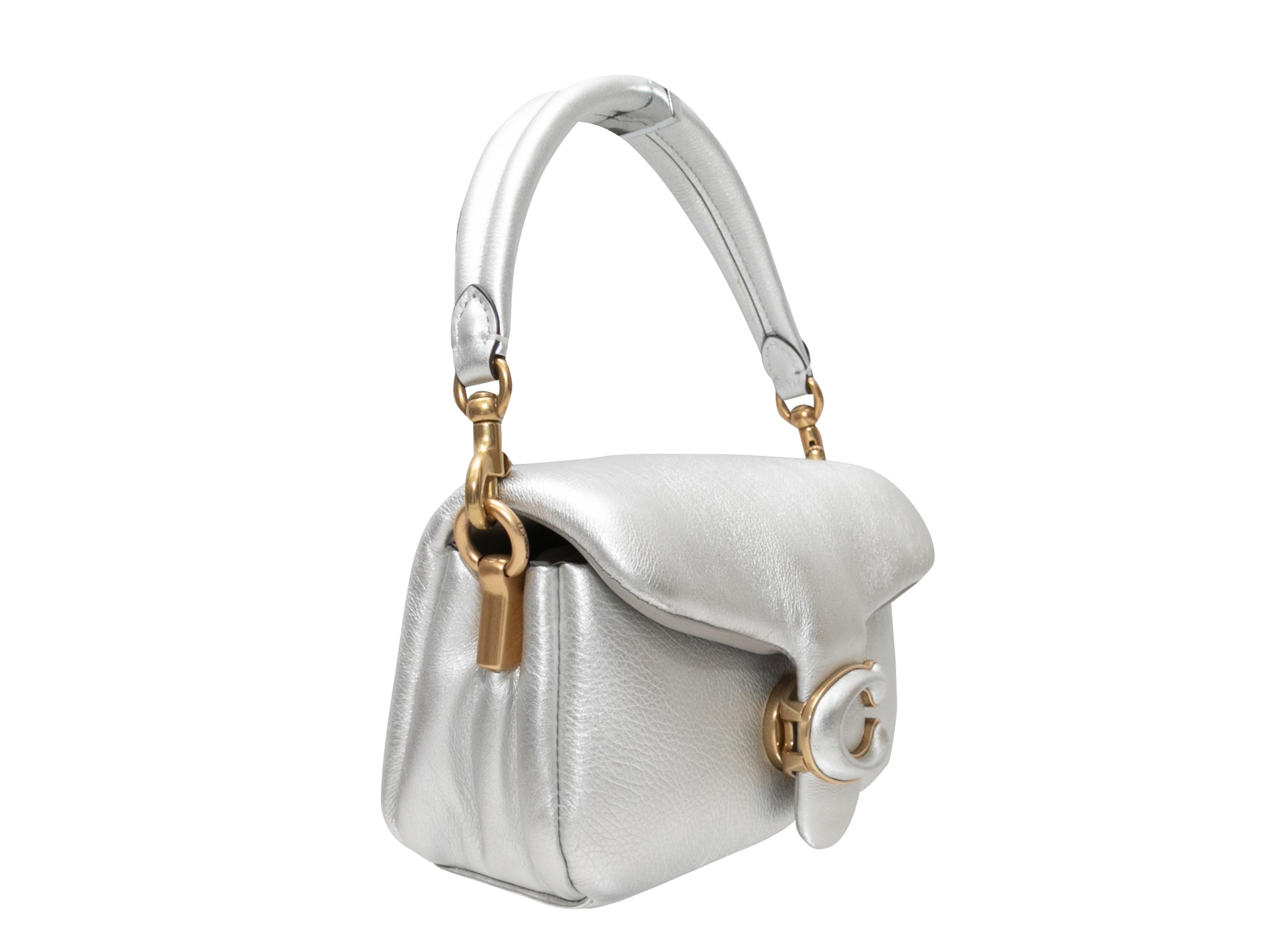 Silver Coach Pillow Tabby Purse In Good Condition In New York, NY