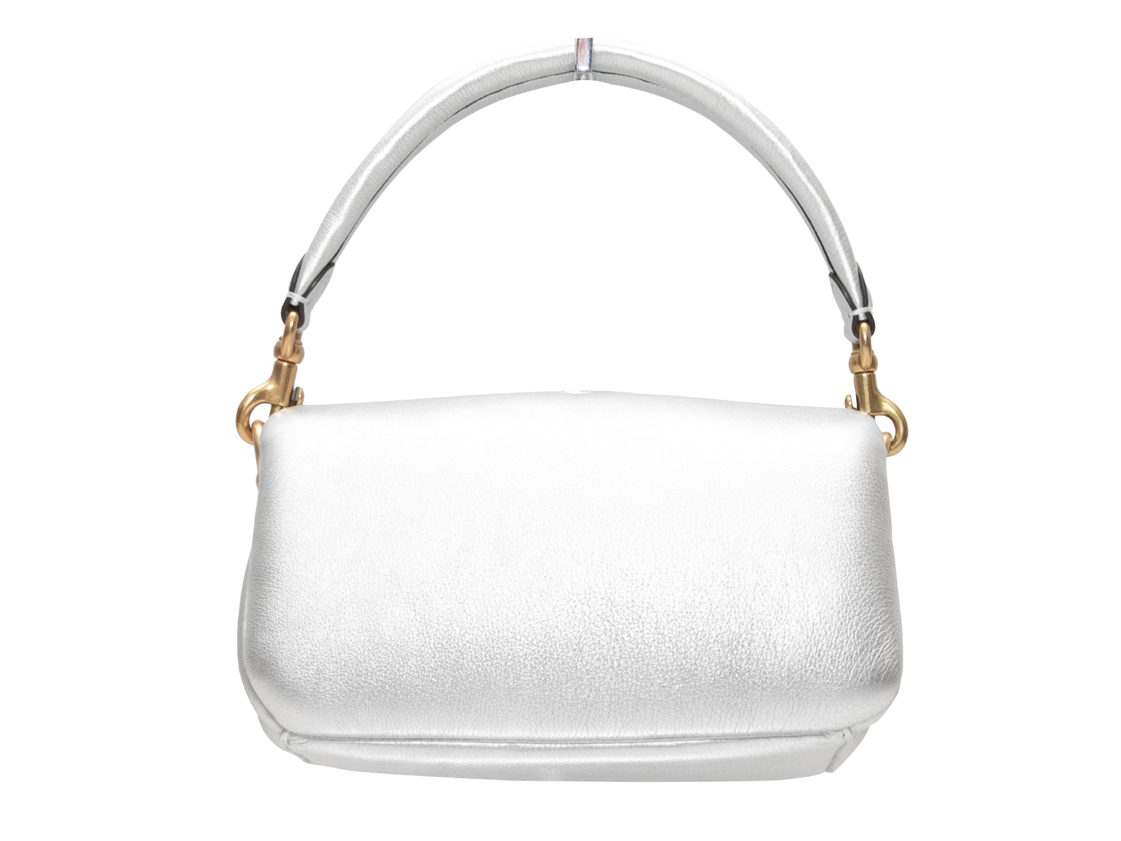Women's Silver Coach Pillow Tabby Purse