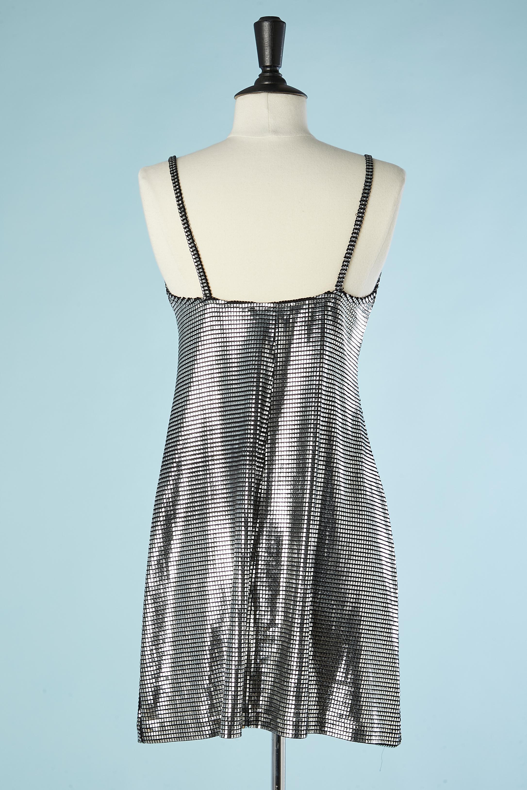 Silver cocktail dress Paco Rabanne  For Sale 1