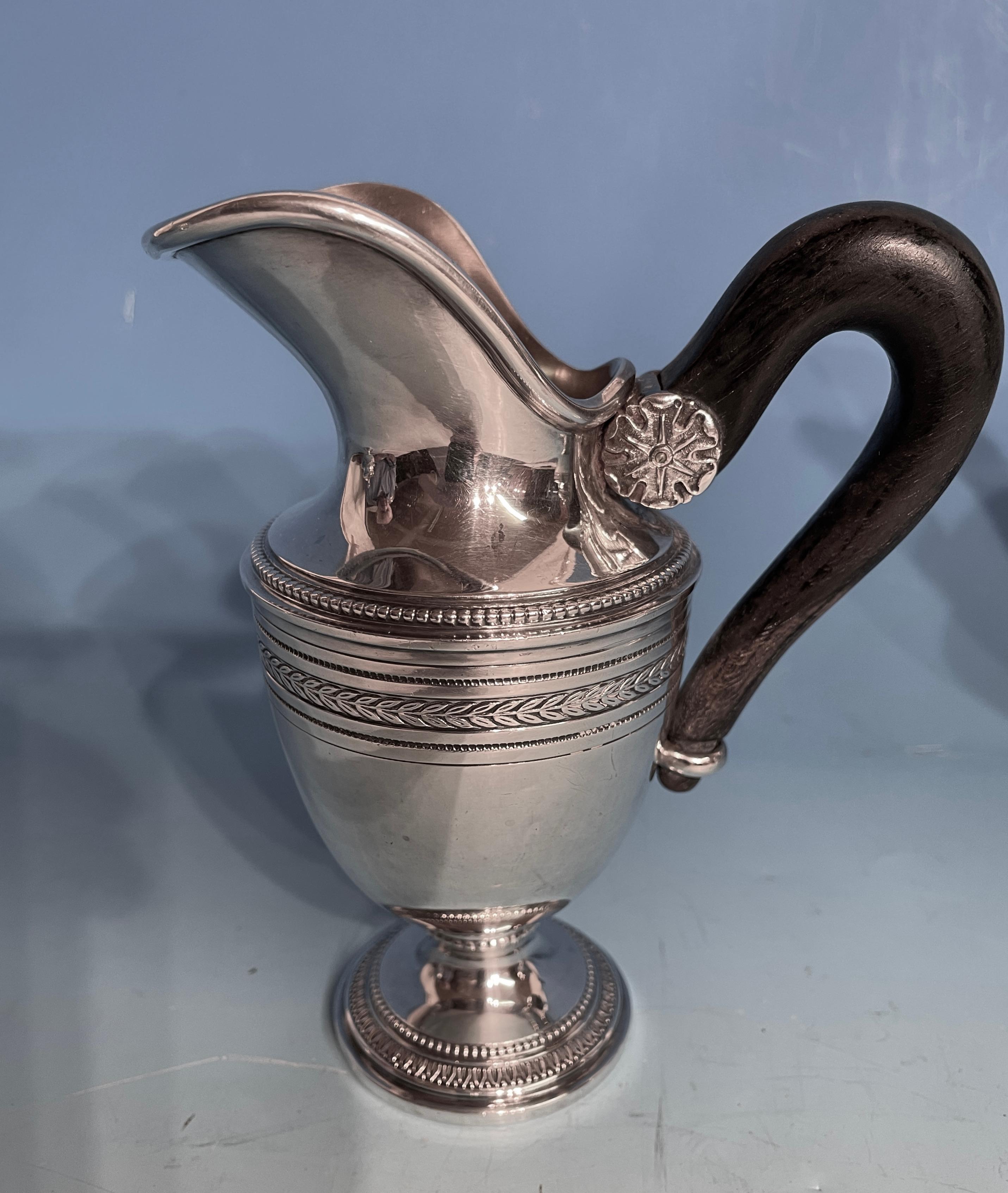 Neoclassical Silver Coffee and Tea Set, Belgium, 1900 For Sale