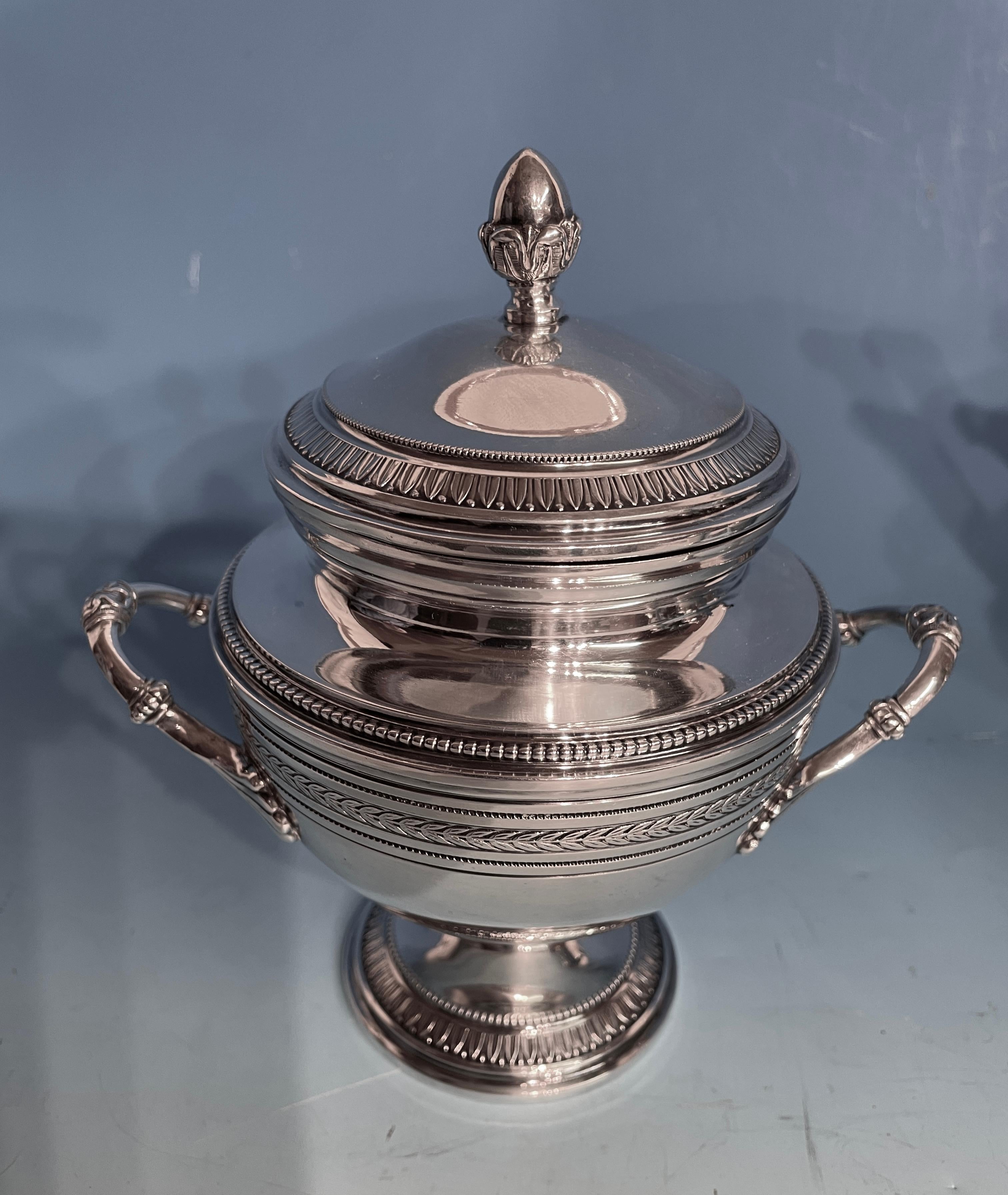 Belgian Silver Coffee and Tea Set, Belgium, 1900 For Sale