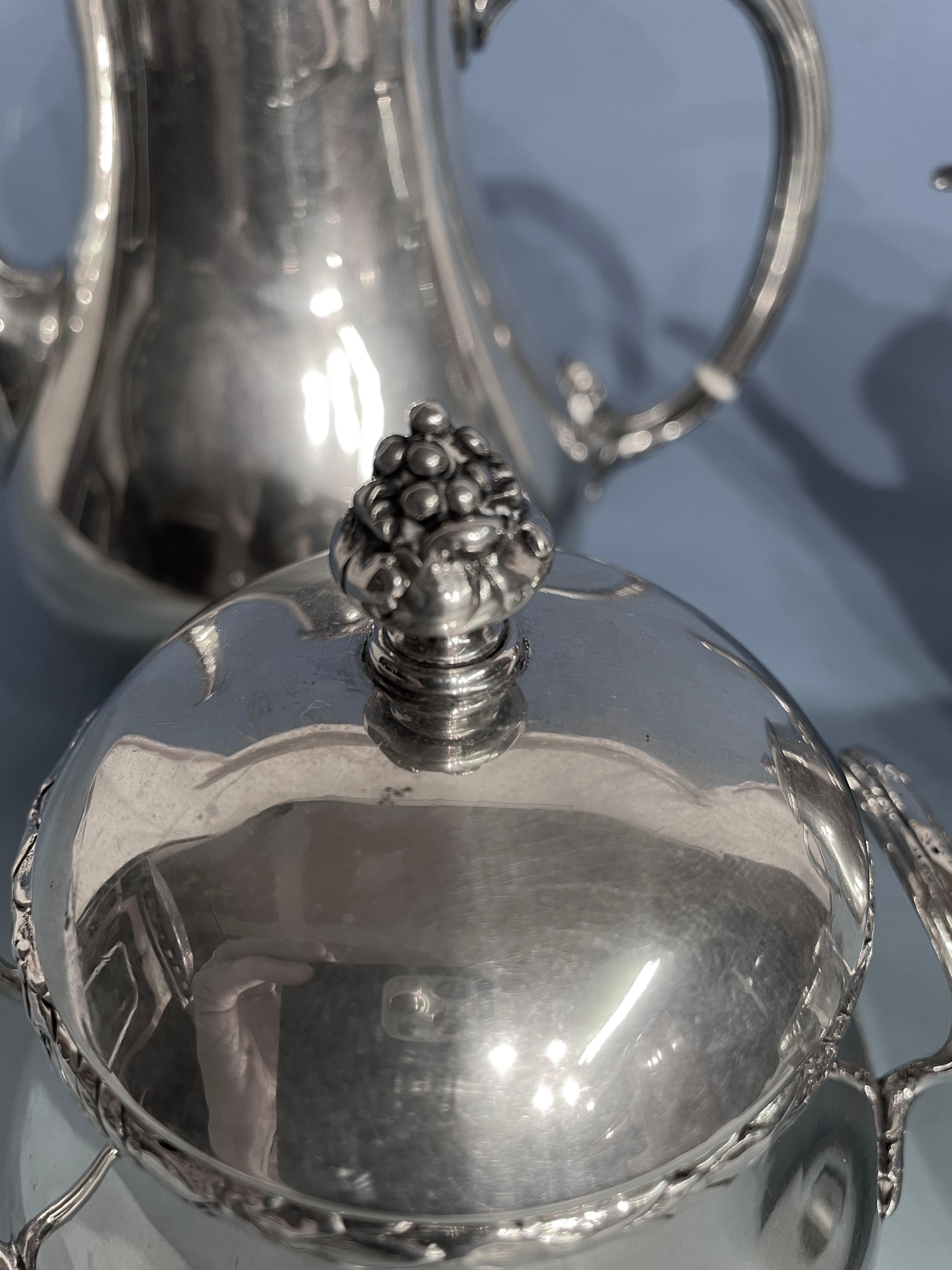 vintage oneida silver tea set