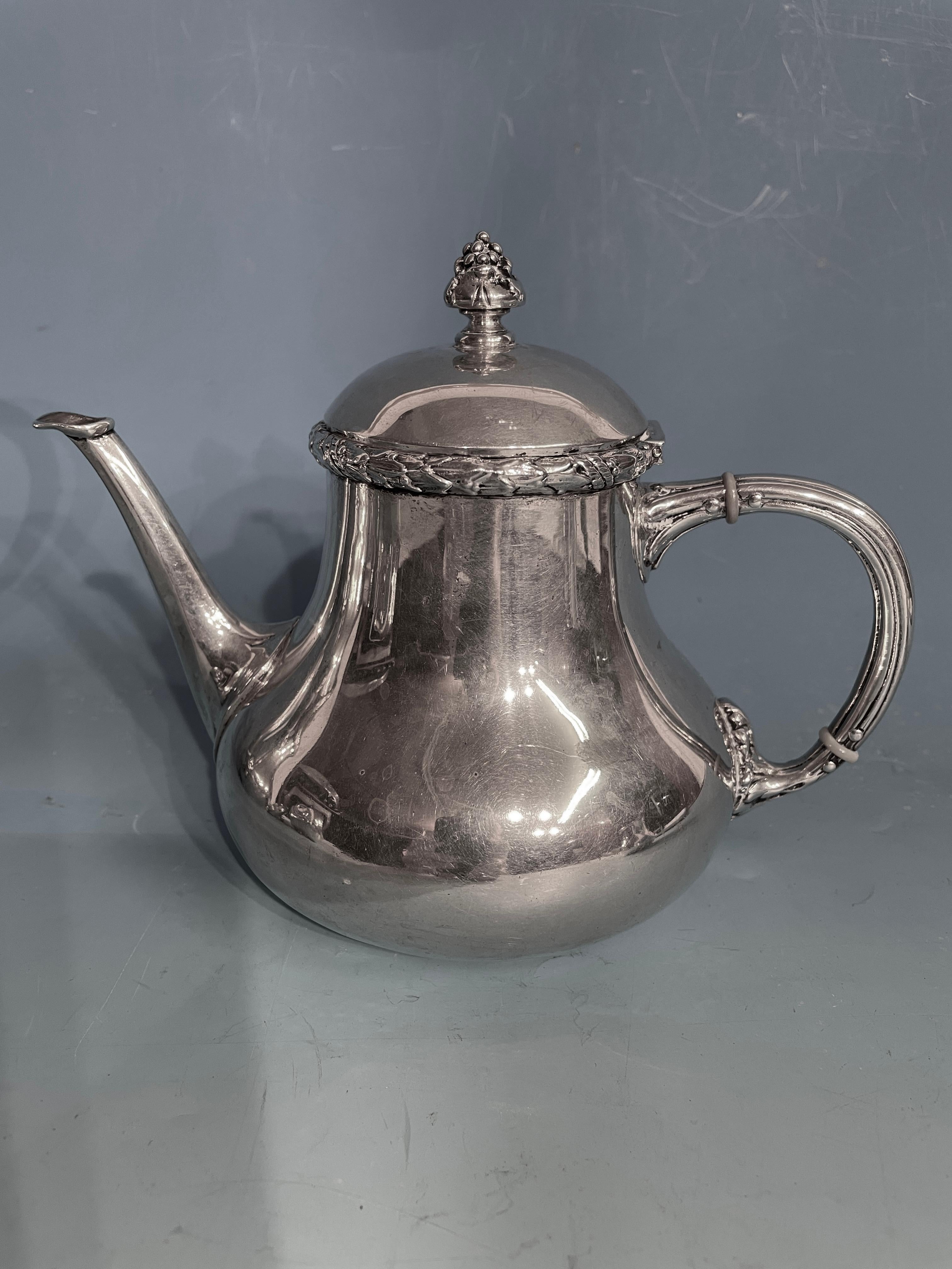 Art Nouveau Silver Coffee and Tea Set, Germany 1890-1910 For Sale