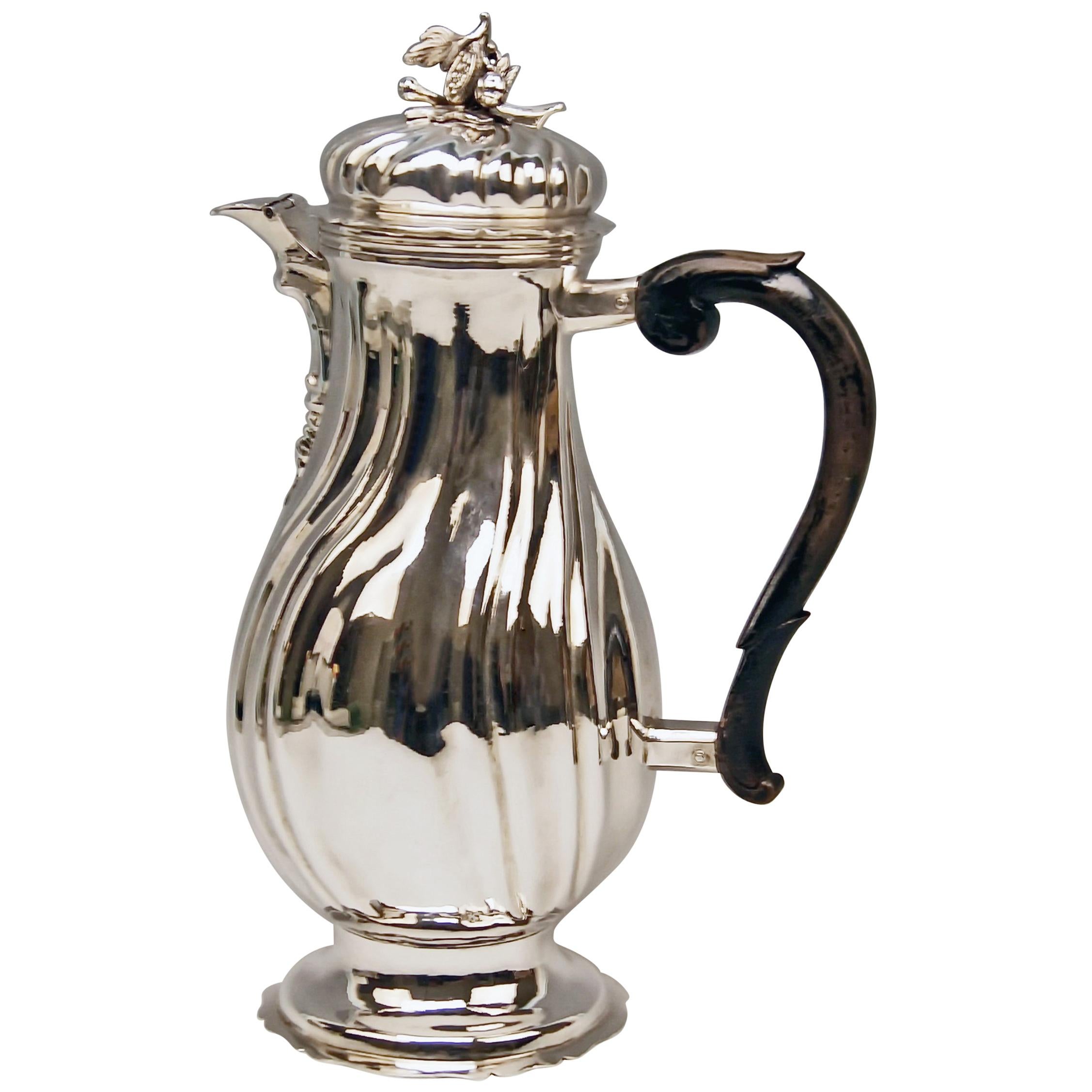 Silver Coffee Pot Rococo Period Augsburg Germany Jacob Wilhelm Kolb