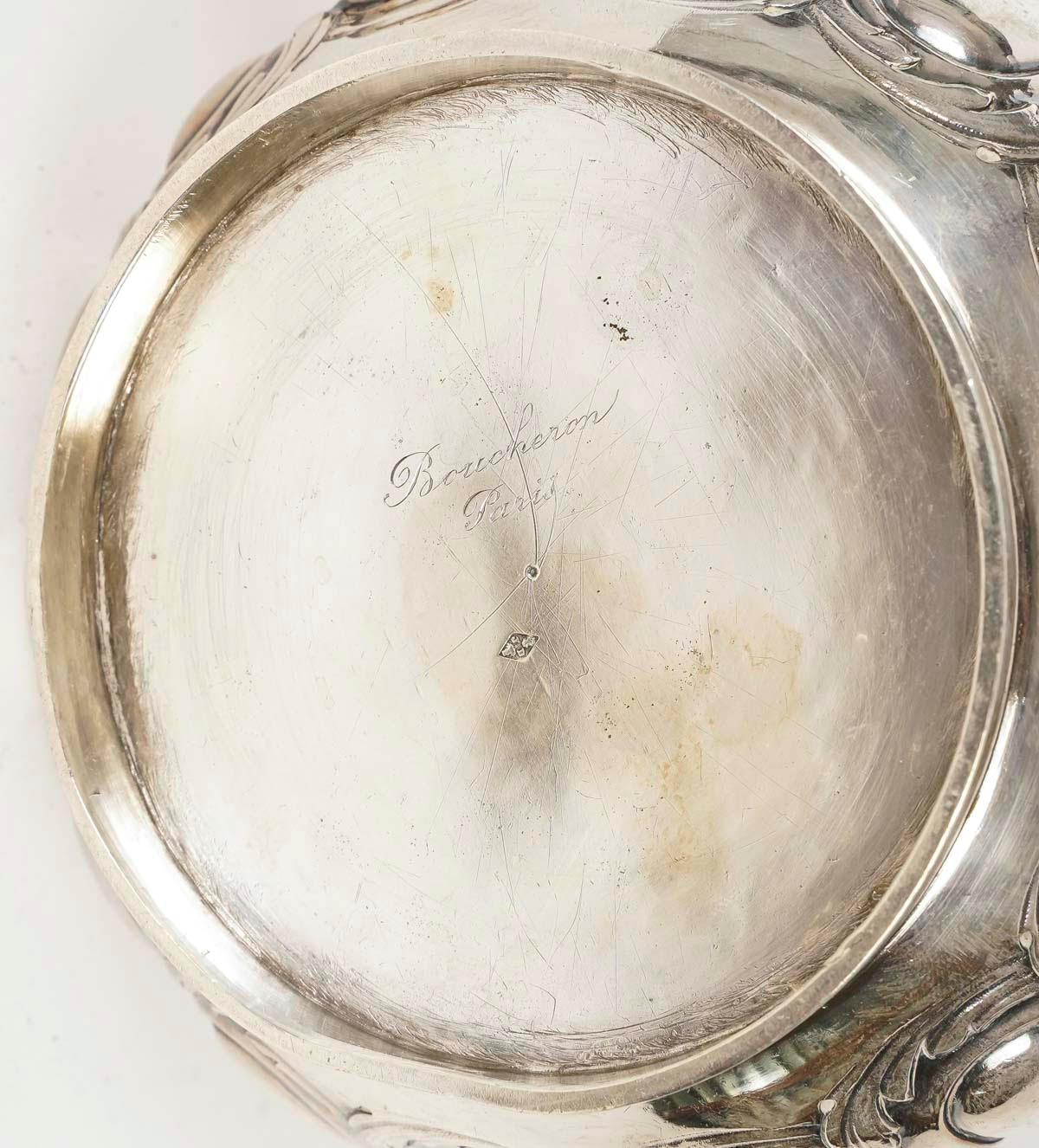 Silberner Couchtisch aus Silber von Boucheron Paris im Louis-XV-Stil, 19. Jahrhundert. im Angebot 3