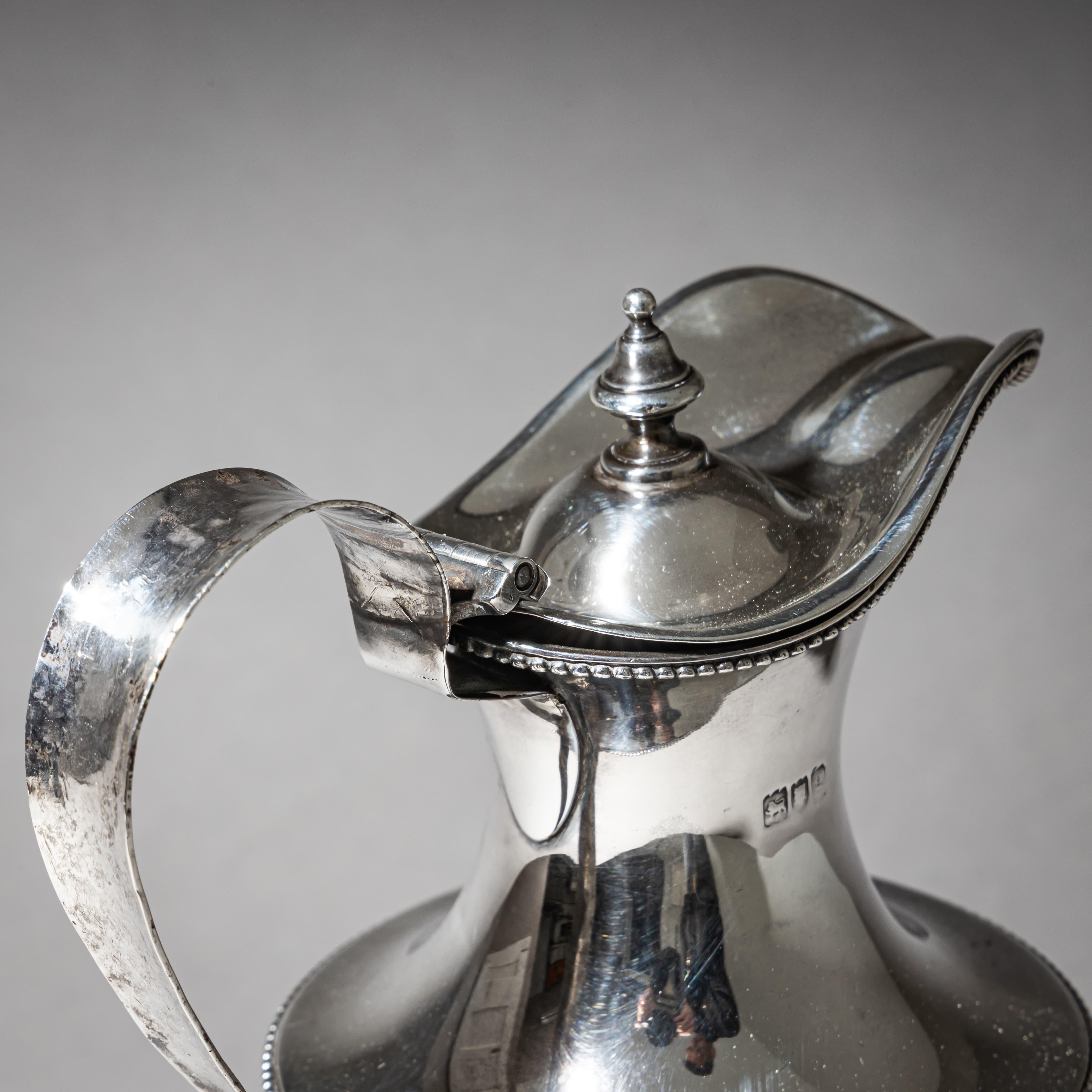 Early 20th Century Silver Coffee Pot, London, 1902 For Sale