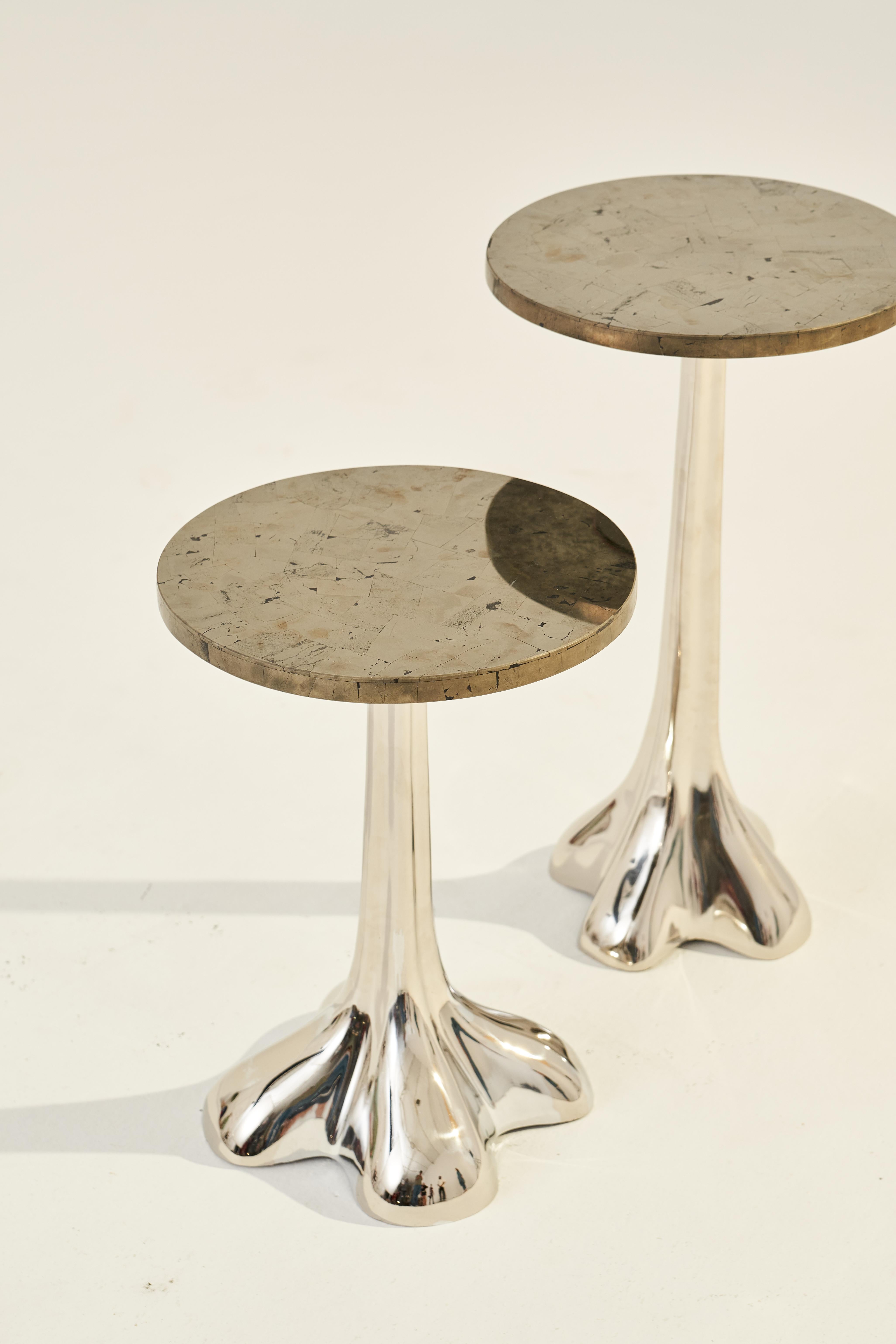 Unknown Silver Coffee Table in set of 2 For Sale