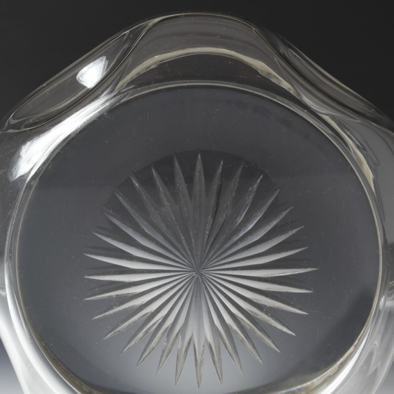Sterling Silver Collared Dimpled Glass Bowl, 1903 1