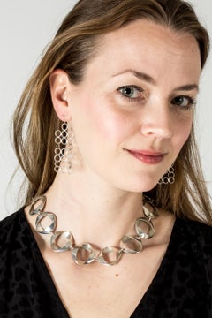 Silver Collier #190 by Henning Koppel for Georg Jensen, Denmark, 1968