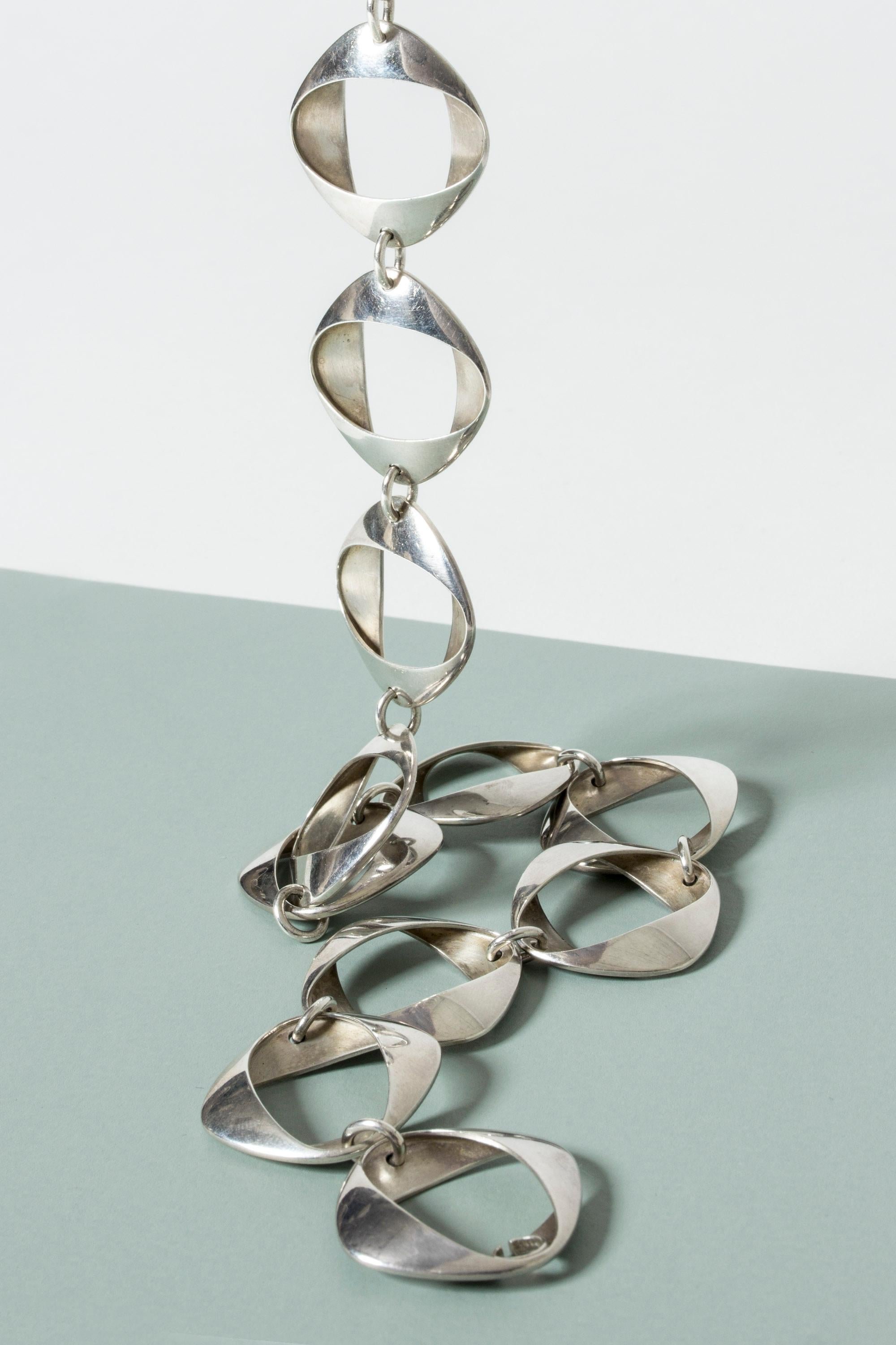 Women's or Men's Silver Collier #190 by Henning Koppel for Georg Jensen, Denmark, 1968