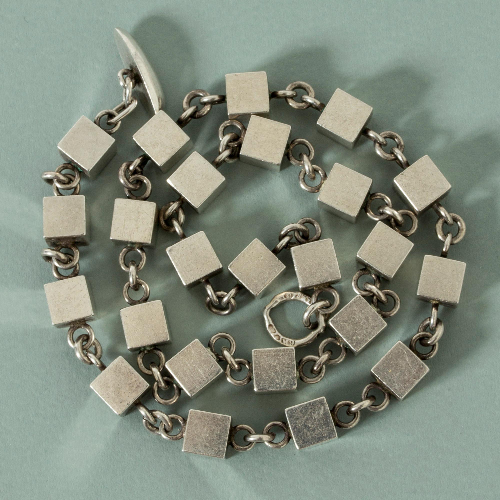 Silver Collier by Arvo Saarela, Sweden, 1962 1