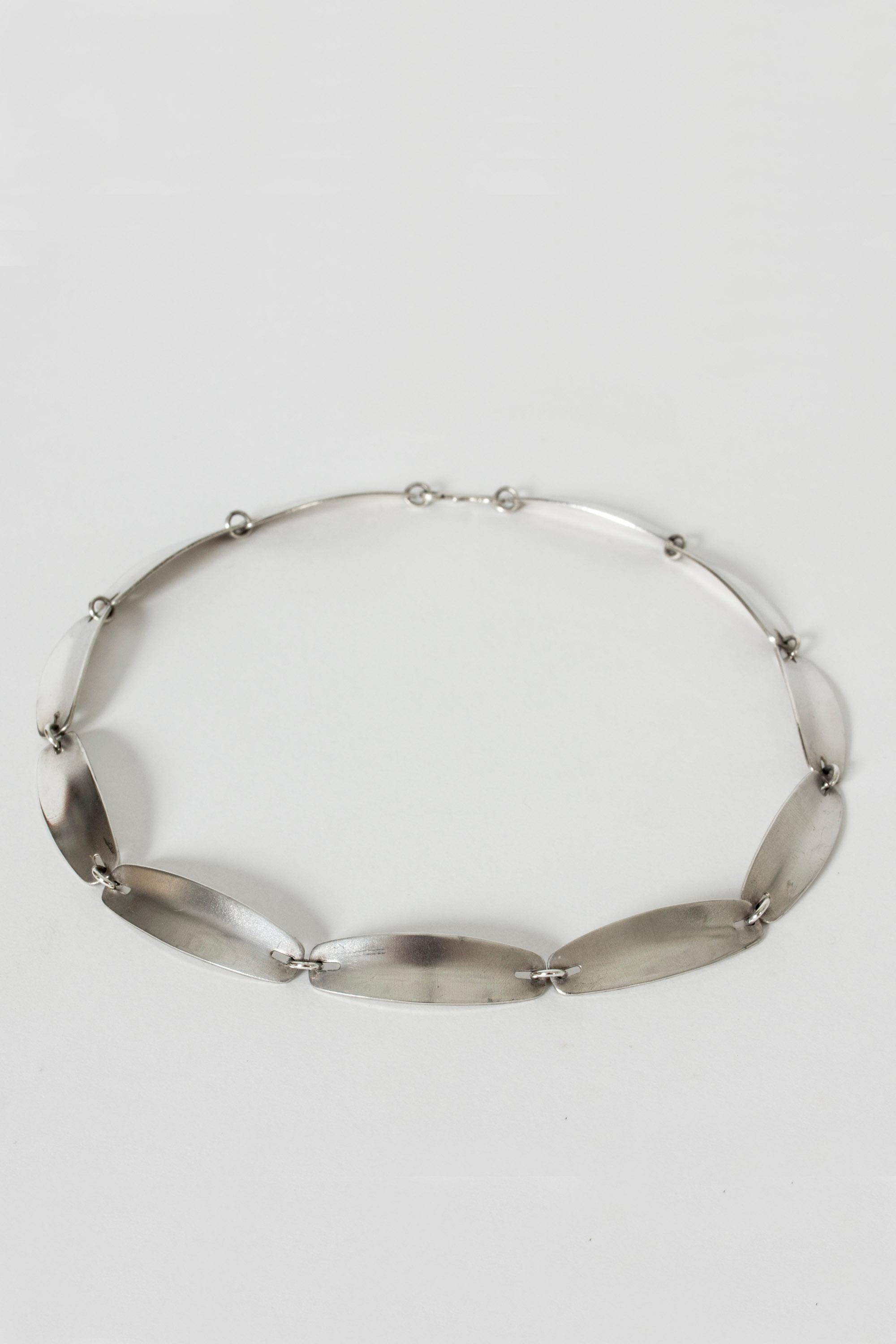 Modernista Collier in argento di Rune Tennesmed per Stigbert, Svezia, 1960 in vendita
