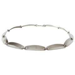 Silver Collier by Rune Tennesmed for Stigbert, Sweden, 1960