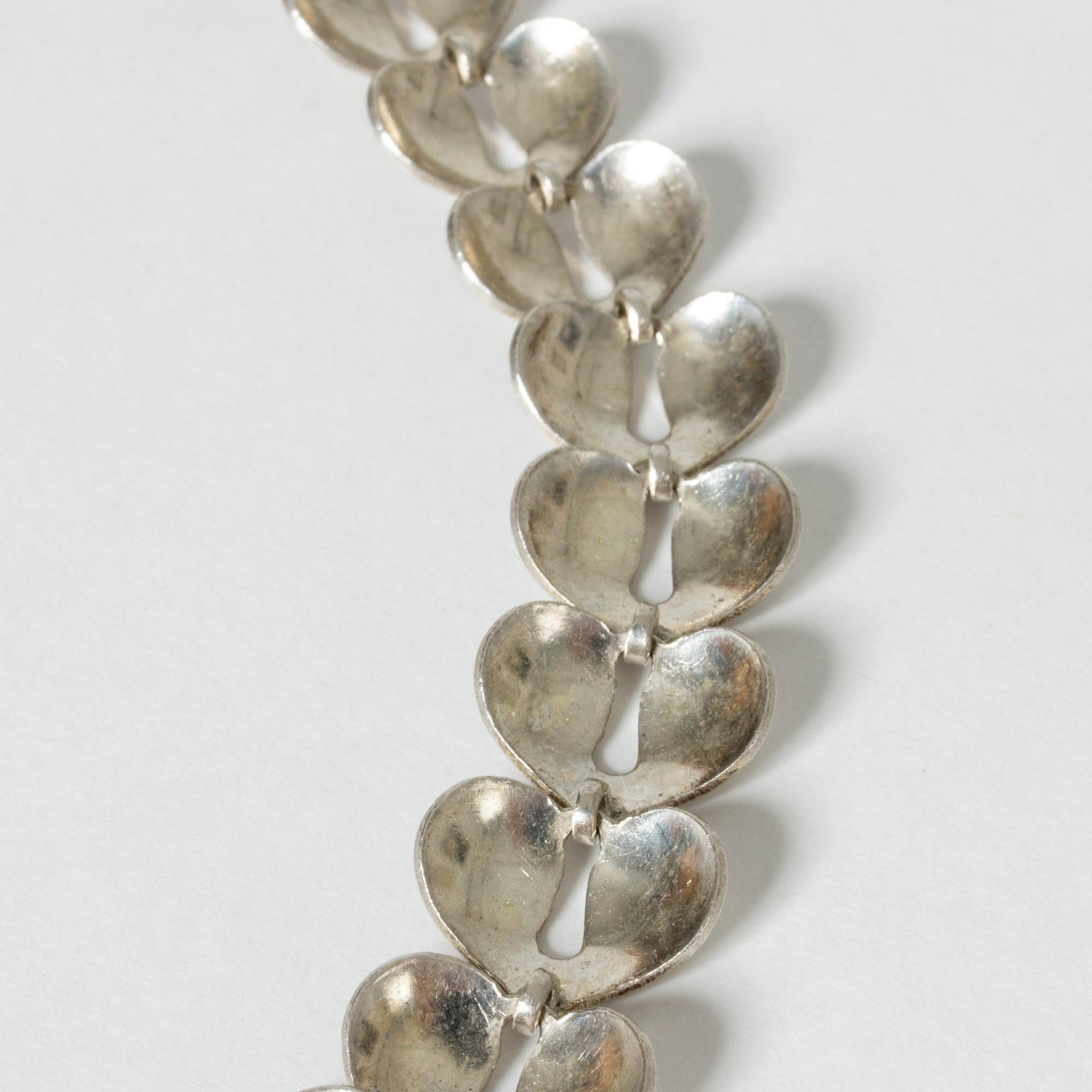 Women's or Men's Silver Collier from Stigbert, Sweden, 1970s